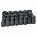 Grey Pneumatic Grey Pneumatic Corp. GY9021D 1 in. Drive .75 in.-2 in. Deep Fractional Set - 21 Pieces GY9021D